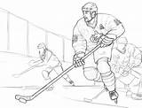 Coloring Hockey Pages Comments sketch template