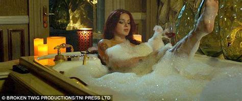ariel winter strips for a bubble bath in flick the last movie star daily mail online
