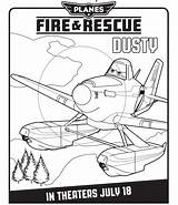 Fire Planes Coloring Rescue Pages Printables Disney sketch template
