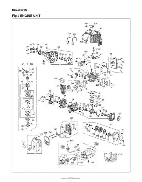 red max bczts sn     parts diagram  engine