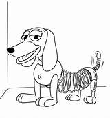 Toy Coloring Slinky Story Pages Dog Printable Woody Dachshund Print Scribblefun sketch template
