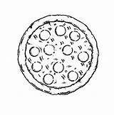 Pizza Coloring Momjunction sketch template