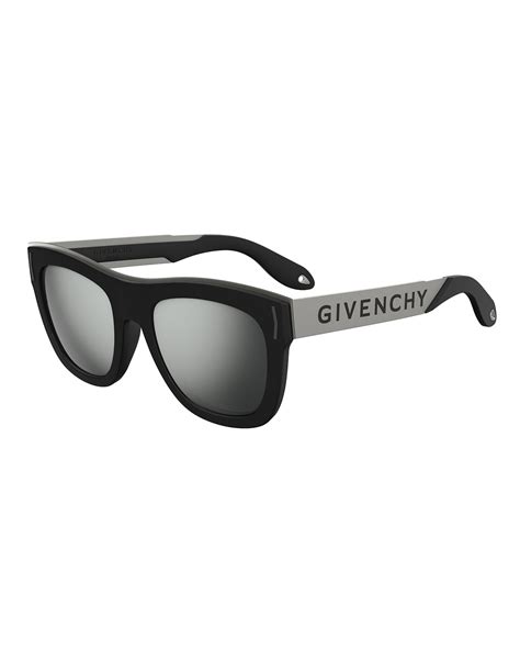 givenchy square rubber logo sunglasses neiman marcus
