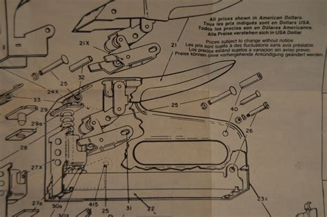 arrow staple gun   schematic instructions stapler tacker abstract guide ebay