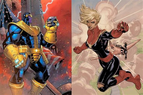 Is Captain Marvel Stronger Than Thanos Comics And Movies Fiction