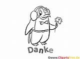 Pinguin Ausmalen Dankeskarten Ausdrucken Malvorlage Danke Titel sketch template