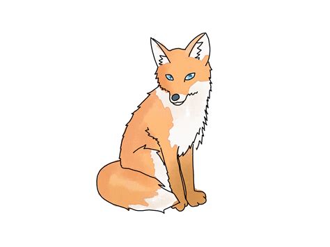 fox simple drawing  getdrawings