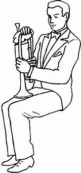 Trumpet Bestcoloringpagesforkids sketch template