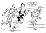 Olympic Coloring Games Athletics Olympics Pages Adult Sport sketch template