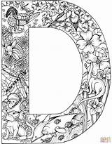 Coloring Letter Pages Letters Adult Alphabet Animals Printable Animal Color Print Supercoloring Sheets Sheet Adults English Kids Drawing Book Azcoloring sketch template