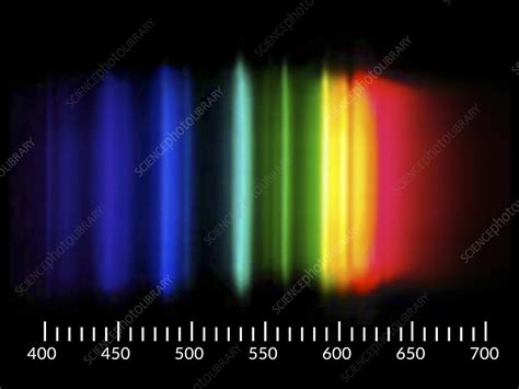 sodium emission spectrum stock image  science photo library