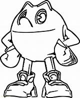 Pacman Coloring Pages Getcolorings Pac Man Color sketch template