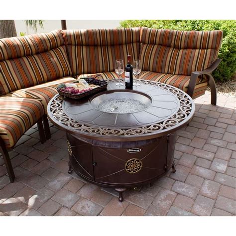 Az Patio Heaters 48 Inch Round Bronze Fire Pit F 1201 Fpt