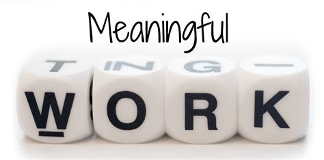 meaningful work  essential insights  depth psychology