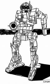 Enforcer Sarna Mech Inner Sphere Resistance Pack Mechwarrior  Panther Coloring sketch template