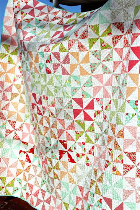 girls   garden pinwheel quilt