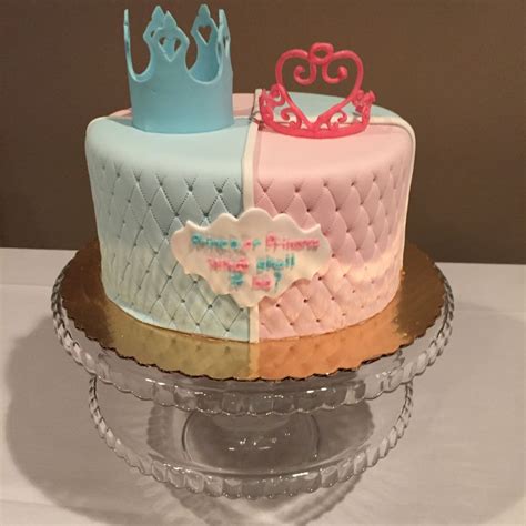 gender reveal cake prince or princess party games and cakes pinterest princesses gender