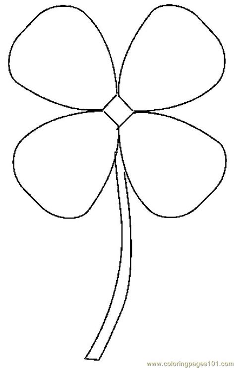 coloring pages  leaf clover  holidays st patricks day  printable coloring page