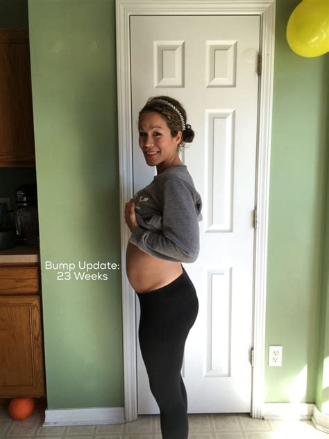 pregnancy 23 weeks bump update diary of a fit mommy