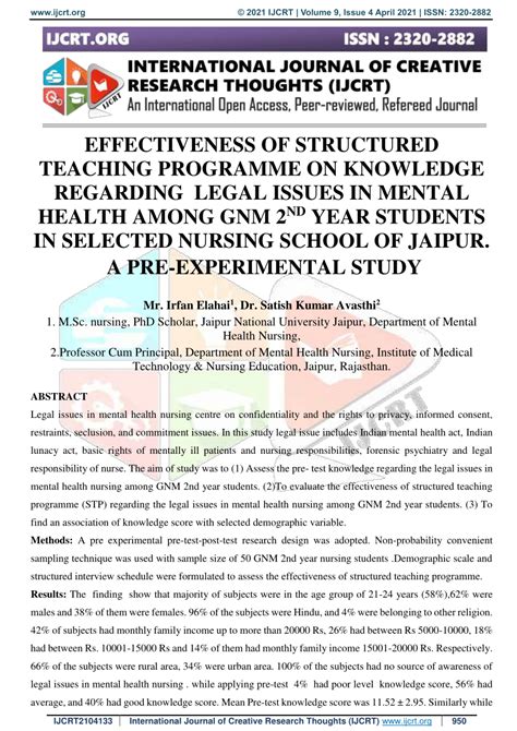 effectiveness  structured teaching programme  knowledge