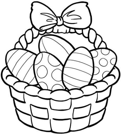 easter basket printable coloring pages  getcoloringscom