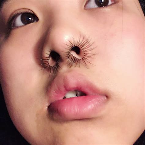 trending  nose hair extension    fashion trend