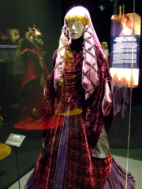 padme purple gown on display naboo queens pinterest