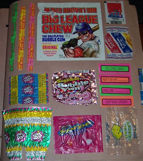 assorted candy wrappers  gum thirteen gum product  flickr