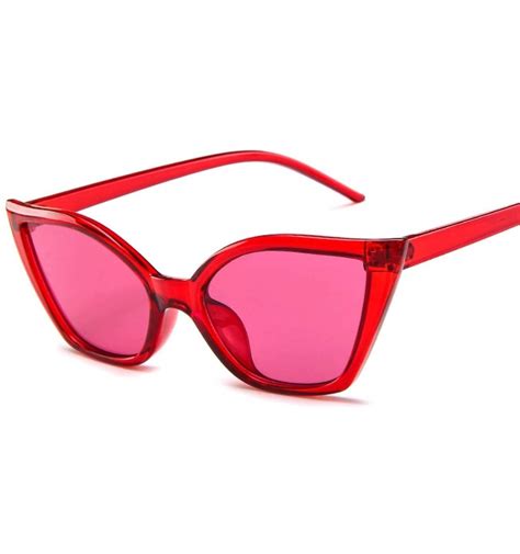 Retro Cute Sexy Cat Eye Sunglasses Women Fashion Luxury Mirror Tinted