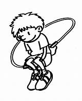 Coloring Jump Rope Jumping Template sketch template