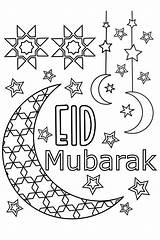 Eid Mubarak Ramadan sketch template
