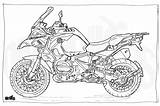 Colouring 1200 Ausmalen Ausmalbilder R1200gs Motoren Xj6 Motocicletas Incroyable Nicolas Velasquez sketch template