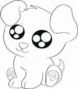Coloring Pages Cute Animals Eyes Big Baby Color Printable Print Getcolorings sketch template