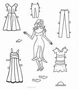 Paper Dolls Doll Coloring Printable Pages Color Templates Cool2bkids Cut Classy Source Men sketch template