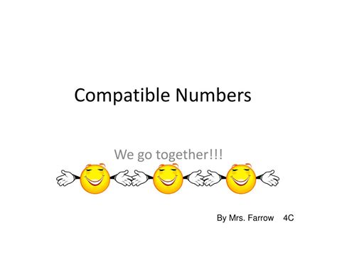 compatible numbers powerpoint    id