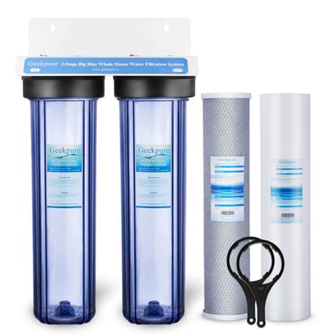 stage  house water filtration system   clear housing npt geekpure water group