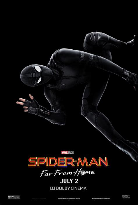 spider man   home dolby poster shows   stealth suit collider