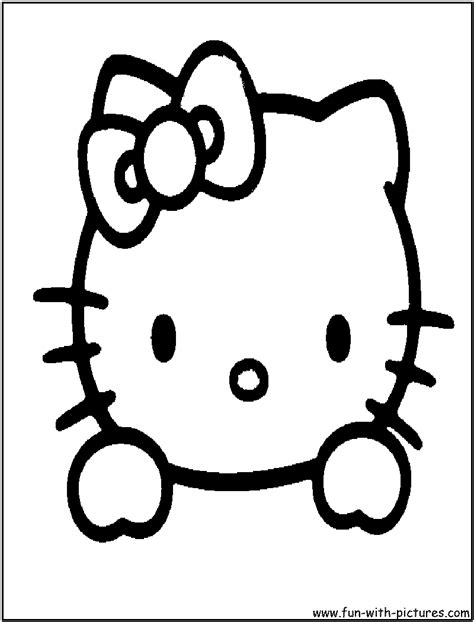 kitty face coloring pages coloring home