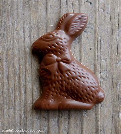 blissful roots glittered chocolate bunny