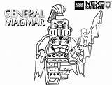 Nexo Knights Lego Coloring Pages Knight General Magmar Scary Printable Kids Print Getcolorings Library Categories Game sketch template