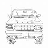 Ford Bronco Drawing 79 Truck Trucks Coloring Pages Drawings Deviantart Car 1979 Early Concept Broncos Custom Blue Paintingvalley Vector sketch template