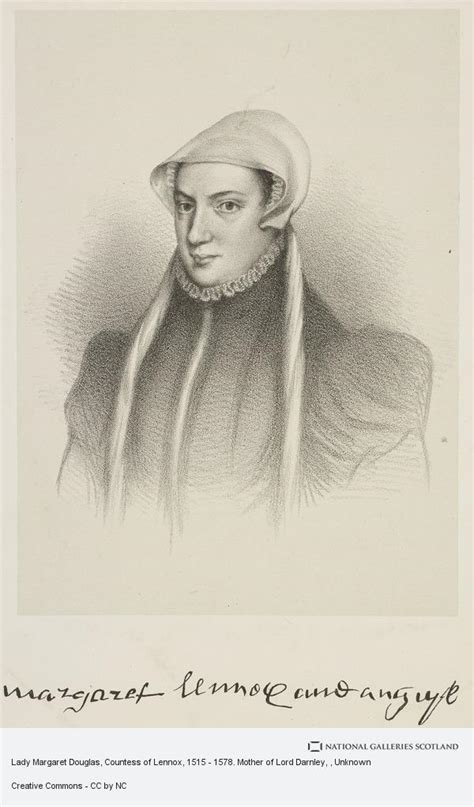 lady margaret douglas countess  lennox   mother  lord darnley national