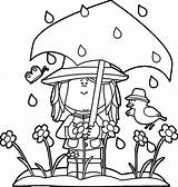 Coloring Spring Showers Children Outdoor Activities Wecoloringpage Pages Comments Kaynak Coloringhome sketch template