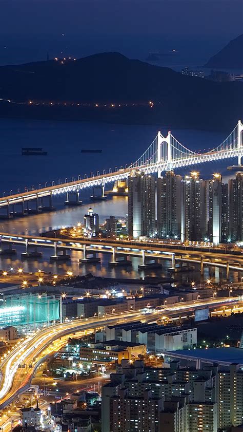 gwangan bridge busan south korea iphone se wallpaper download iphone wallpapers ipad