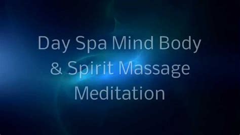 meditation massage table spoken guided relax chakra experience at the massage spa youtube