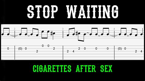 cigarettes after sex stop waiting guitar tabs tutorial with sheets