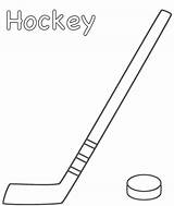 Hockey Stick Coloring Puck Sports Clipart Template Drawing Pages Ice Kids Field Print Sticks Printable Clip Color Sketch Book Skates sketch template