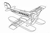 Airplane Vintage Coloring Pages Printable Getcolorings Color Col sketch template