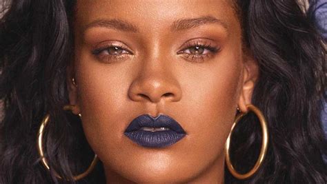 rihanna is releasing a blue fenty lipstick and we cannot