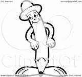 Pencil Outline Coloring Guy Illustration Happy Royalty Clipart Perera Lal Rf 2021 sketch template